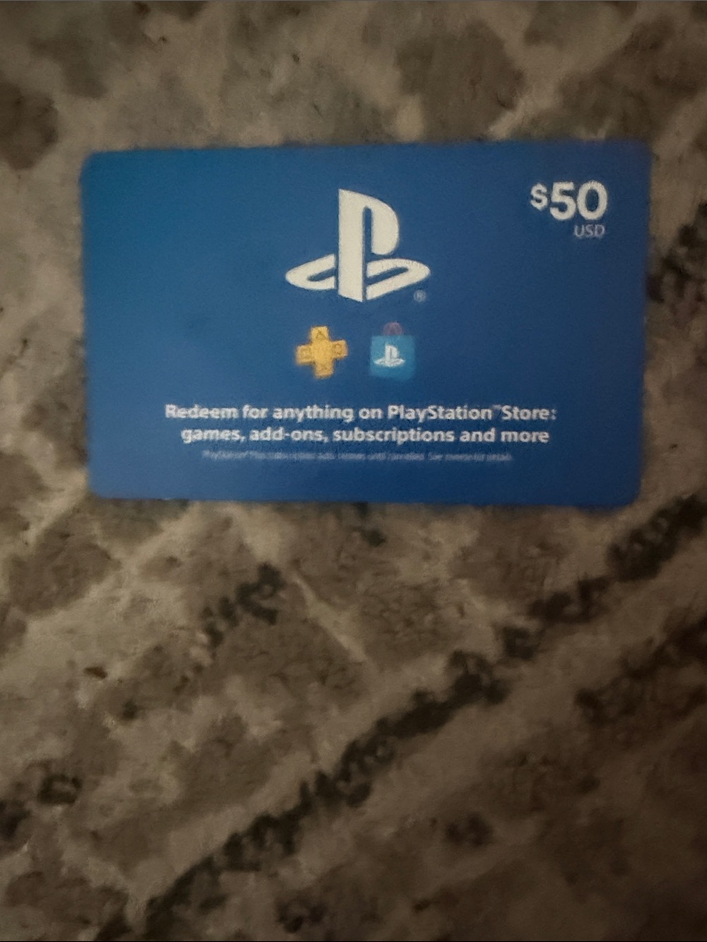 Sony PlayStation $50 Digital Gift Card - Blue